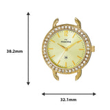 Maxima GOLD Women Gold Dial Analogue Watch - O-64331CMLY