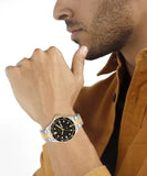 MAXIMA GOLD Men Black Dial Analogue Watch - O-68640CMGT