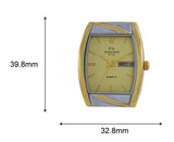 Maxima GOLD Men Gold Dial Analogue Watch - PA329MSTT-C