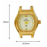 Maxima GOLD Women White Dial Analogue Watch - T-55410LMLY