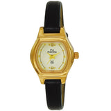 Maxima GOLD Women White Dial Analogue Watch - T-55410LMLY